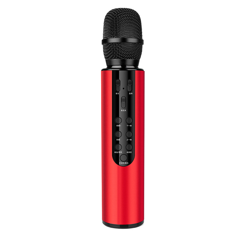 新型m 6マイク無線bluetoothコンデンサースピーカー二重スピーカーマイク音響一体マイクマイク音カード|undefined