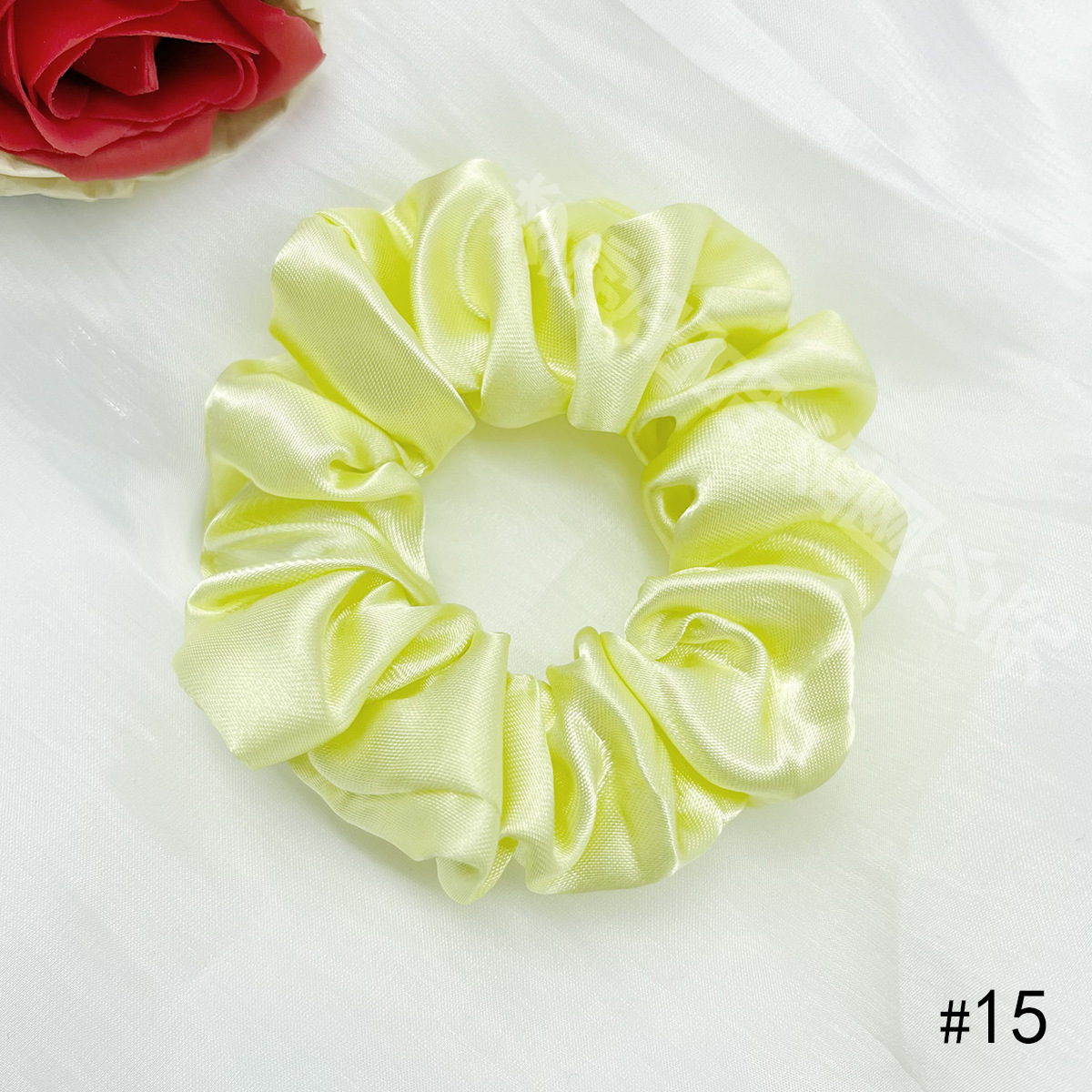 Anillo de cabello de cerdo intestino grueso adornamiento de cabello de mujer cubierta de cuero de cabello de alta elasticidad correa de correa de cabello no daña el cabello Y2K