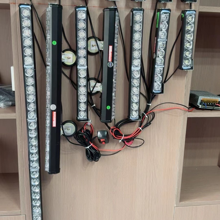 棍子灯救援车高速公路报警灯12V大功率工程汽车闪烁长条灯信号灯