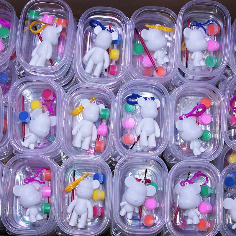 Keychain, gift box, children's materials set, DIY, graffiti