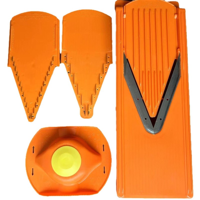 V型野菜カッター、野菜千切り器、ジャガイモ・トマトのスライス・細切り機、キッチン用クロスボーダースライサー|undefined