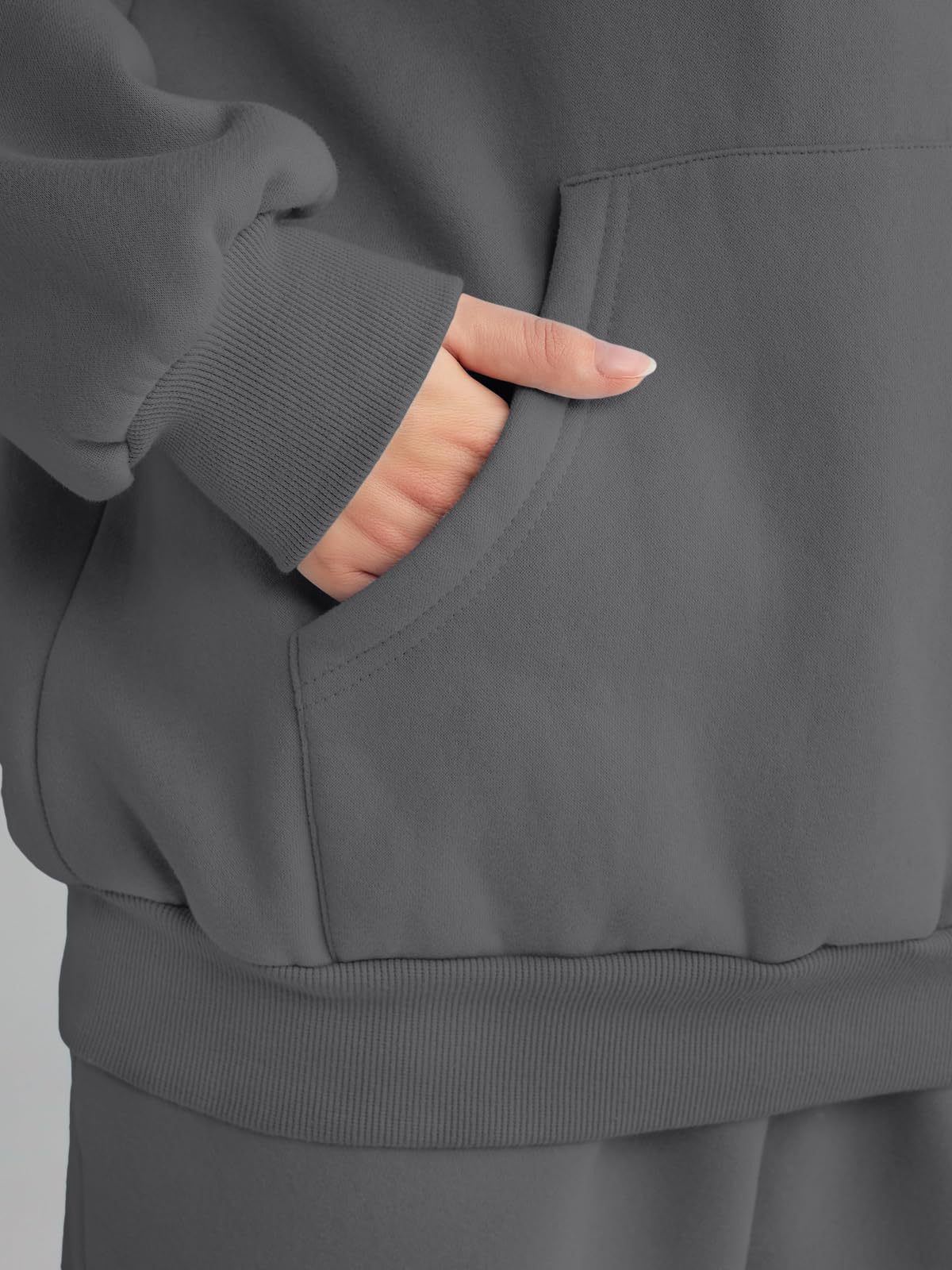 ActiveGo European And American Autumn Winter Women's Two-Piece Hoodie Loose Casual Long Pants Sportswear Set In Stock_desvips.com