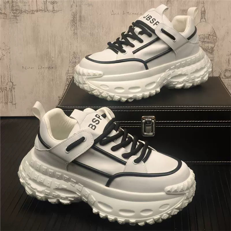 2025 популярные молодежные модные кроссовки для мужчин с толстой подошвой, противоскользящие, универсальные спортивные, в стиле "dad shoes"