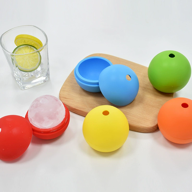 Big silicone hockey for whiskey, mold, round ice cubes for home use, wholesale