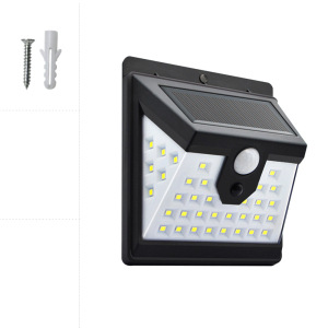 Lámpara Solar de pared 20LED con detección de movimiento humano, lámpara de jardín para el hogar, iluminación exterior, farola impermeable para patio y jardín