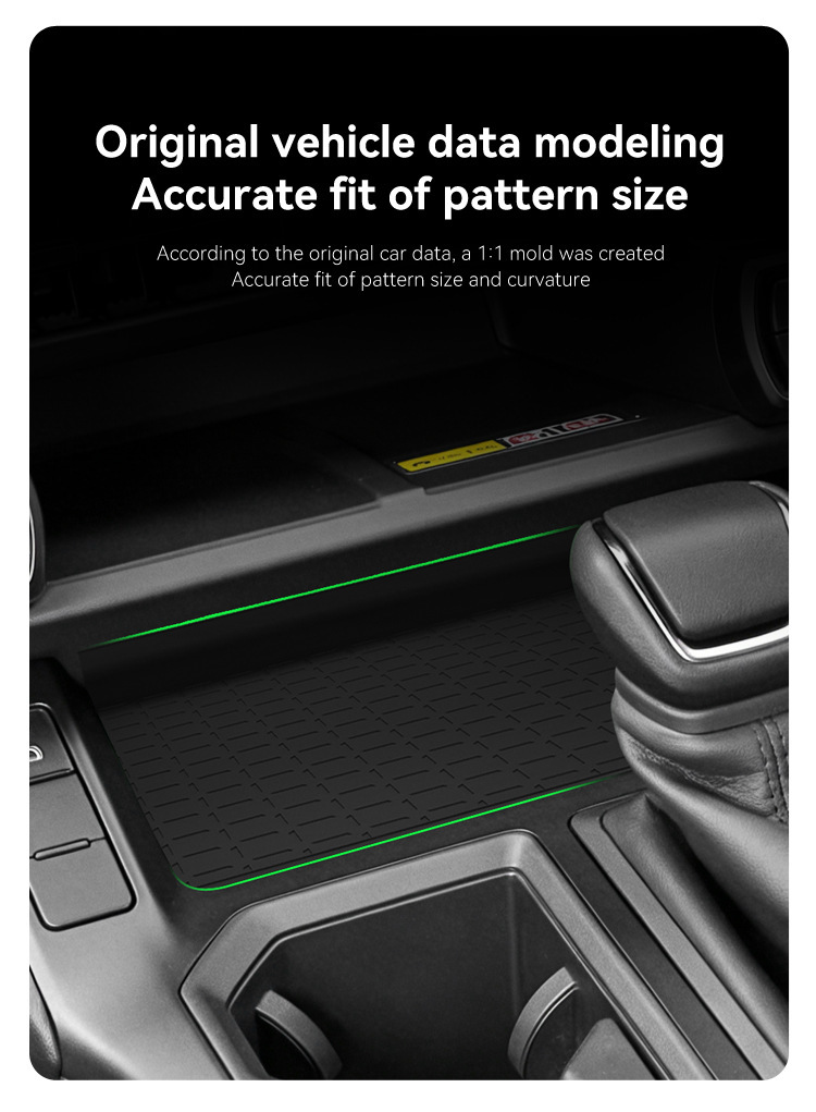 Suitable for 26 Models of Toyota Rav4, Central Control Storage Mat, Silicone Protective Anti-Slip Mat, Special Modified Accessories for Automotive Products