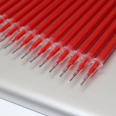 红笔芯0.35中性笔水笔针管头0.5学生用签字笔芯碳素笔芯黑色细款|ms