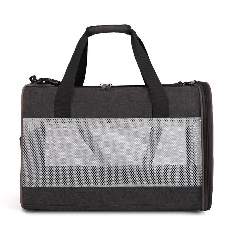 Nuovo, con più scomparti, pieghevole, borsa per gatti portatile per uscite, grande capacità, zaino a tracolla per animali domestici_voghion.com