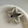 Polka dot five-point star [white]