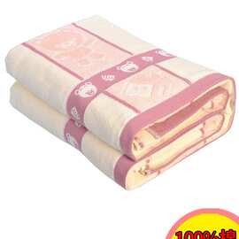 夏季午休毛巾毯单人双人老式毛巾被棉加厚床单盖毯午睡毯Jω