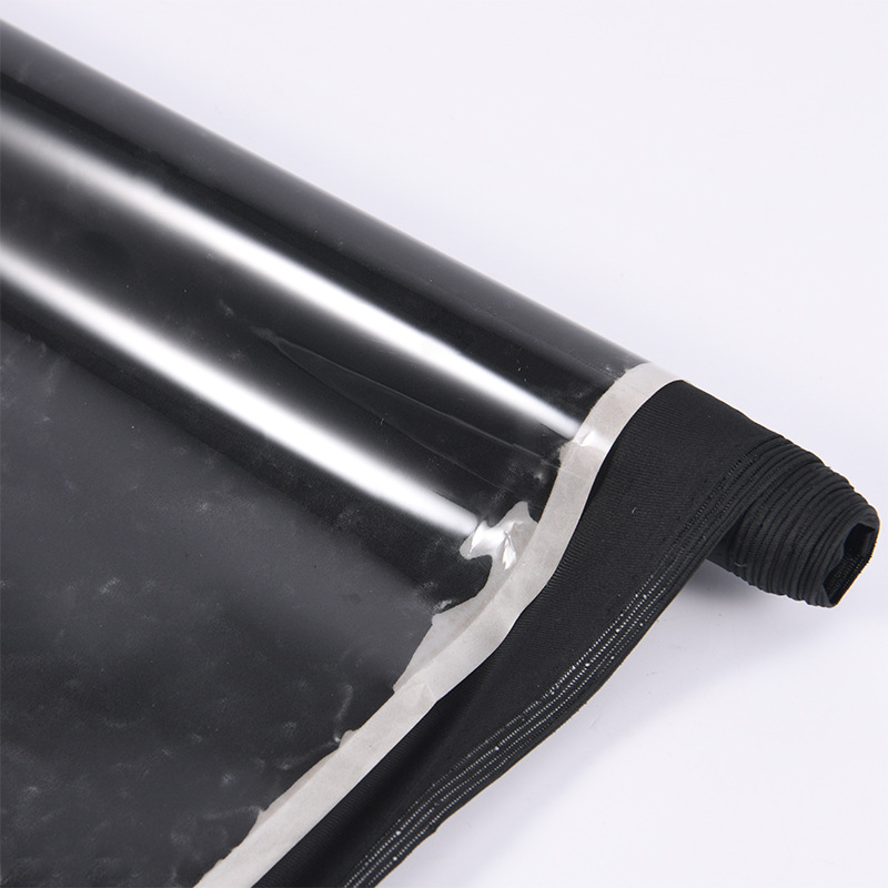 工厂黑色四面弹莱卡布耐水洗个性内衣泳衣反光布 黑色反光弹力布