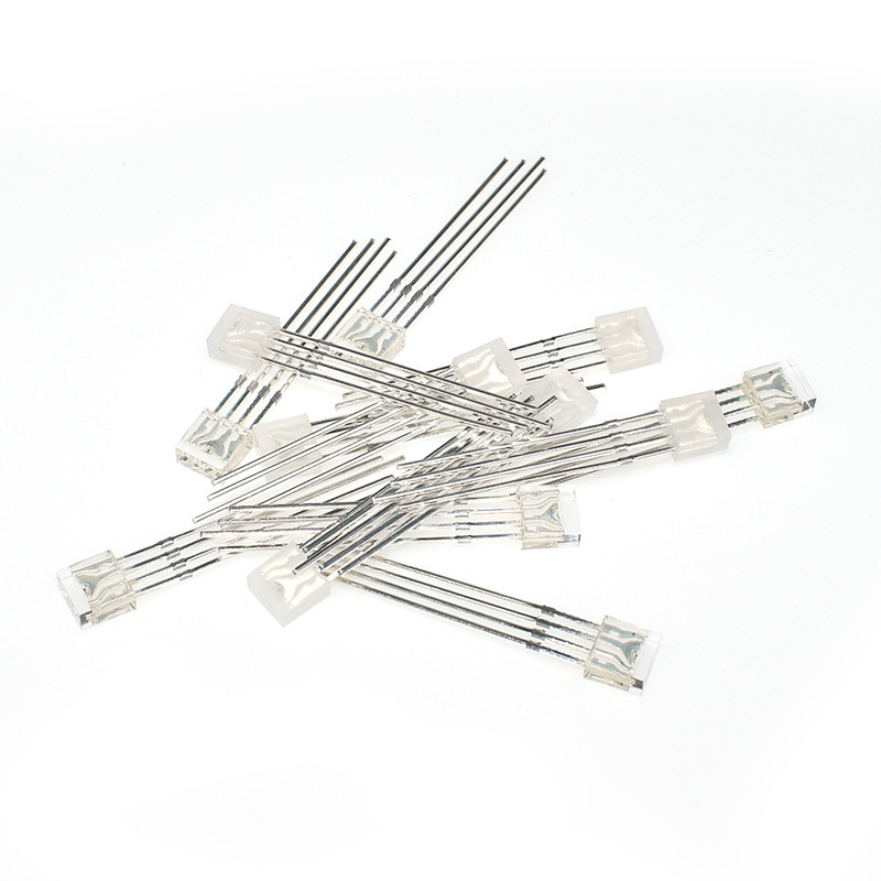 2X5X5 4 ピンフルカラー高輝度 LED ランプビーズ共通陰陽ストレートプラグイン角型ランプビーズ LED 発光ダイオード|undefined