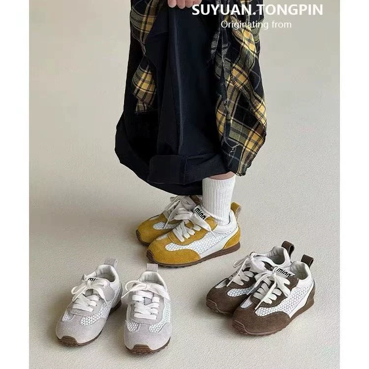 Summer children's fashionable universal casual footwear, breathable shoes for boys, 2025 years