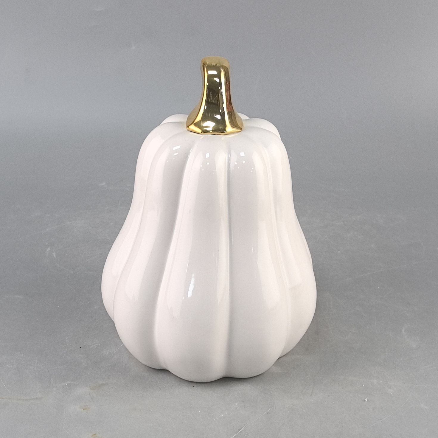 Decoración de calabaza de cerámica blanca nórdica creativa Decoración de escritorio Decoración para el hogar Regalos de Halloween