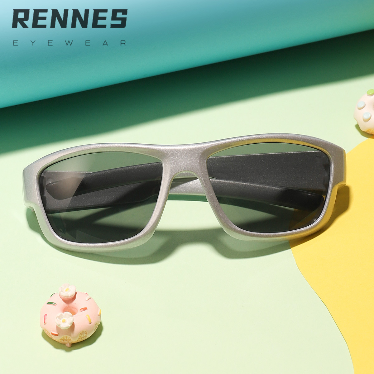 Nuevo bebé de moda retro fresco nuevos deportes gafas de los niños personalidad ins estilo gafas de sol a prueba de UV gafas de sol