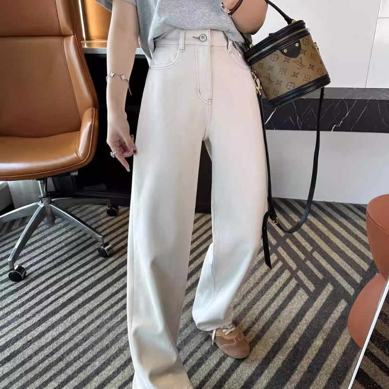 New King of Pants! Lyocell Stretch Narrow Wide-Leg Jeans 2026 New Women's Spring High-Waisted Loose Long Pants
