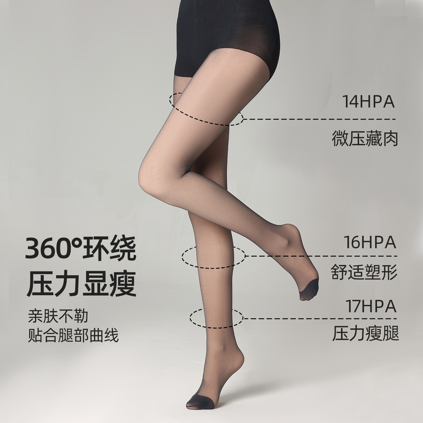 Artefactos desnudos de piernas desnudos de otoño y invierno de doble capa desmontable con leggings de piel de lana negra medias negras