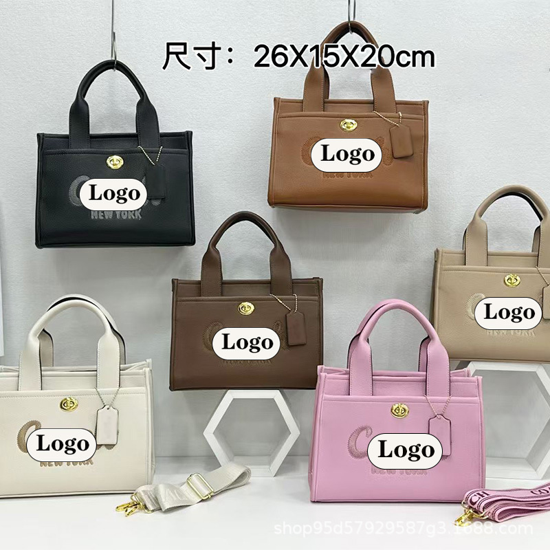 高品质蔻家新款cargo托特包夏季通勤手提单肩包刺绣字母挎包复古|undefined