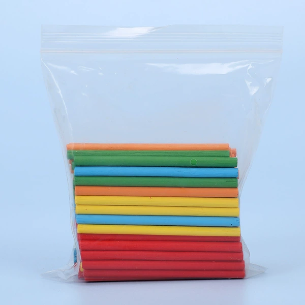 Bag 100 round Counting rods (five colors)