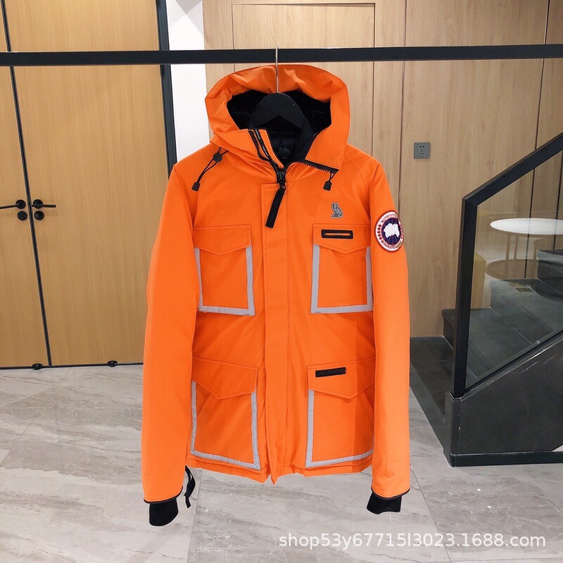 25 Autumn and Winter Big Goose Owl Joint Limited Edition Hooded down Jacket Outdoor Warm Casual Same Style for Men and Women