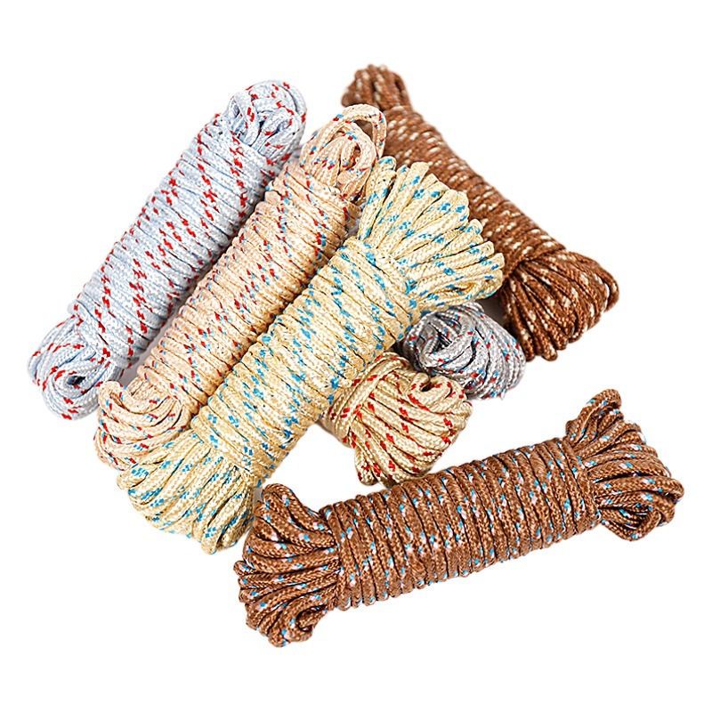 Manufacturer Wholesale Nylon Clothesline, No-Drill Wear-Resistant Anti-Slip Clothes Hanging Rope, Multifunctional for Drying Quilts and Socks, Foldable