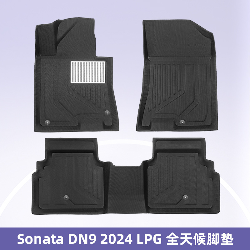 Aplicable para Hyundai Sonata DN9 2024 LPG 3D todo el tiempo material XPE almohadilla de suelo