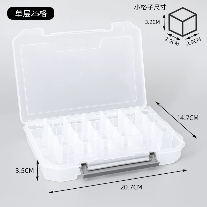 Storage box, small storage system, earrings, transparent plastic accessory