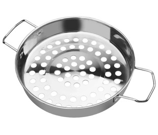 Stainless steel large hole colander flat bottom colander cold shrimp colander multi-use Colander Fish Fish ladle colander net colander wholesale