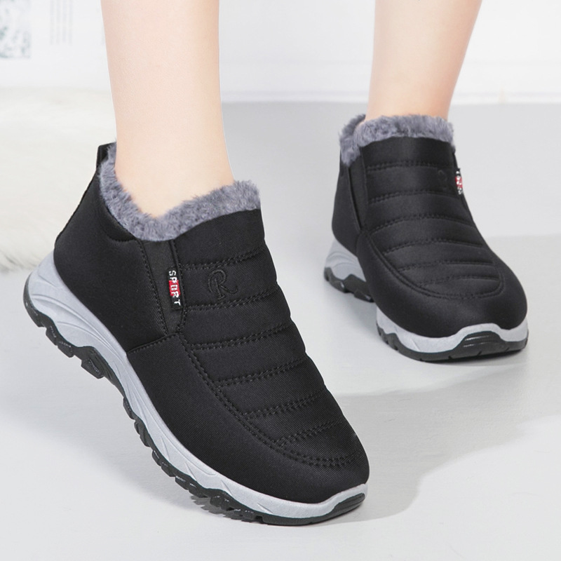 Zapatos de algodón de invierno Nuevas botas de algodón par al por mayor TikTok entrega en vivo botas cortas gruesas con forro polar botas de nieve caliente