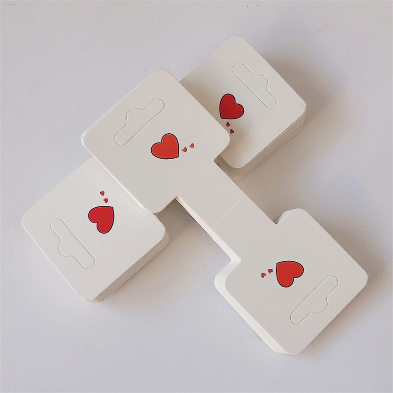 Simple Style Heart Shape Paper Jewelry Rack display picture 2