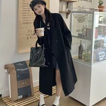 韩系风格休闲西装风衣外套女2025秋装新款高级感气质干练西服大衣