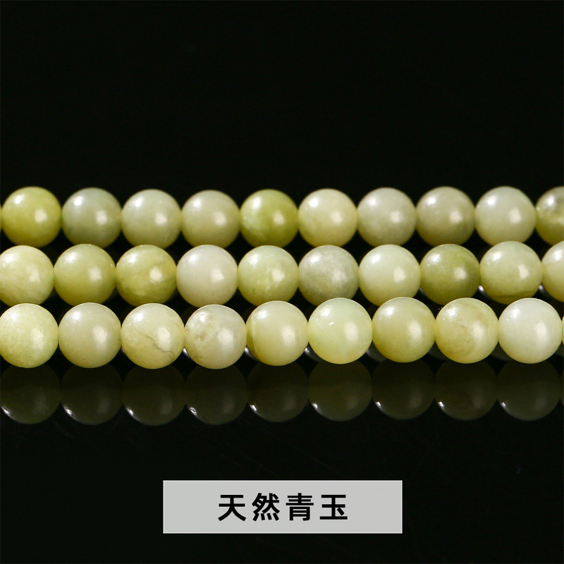 晶索天然石多材质散珠合集 圆珠串珠配件散珠玉石diy饰品手串配饰|undefined