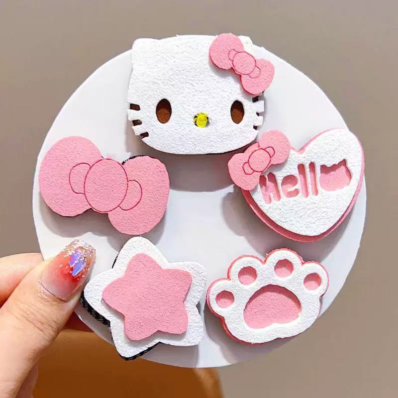 Los niños publican adorables pegatinas de velcro para bebés que no lastiman el cabello roto, artefactos de cabello mágicos para niñas con poco cabello pegatinas de frangeo