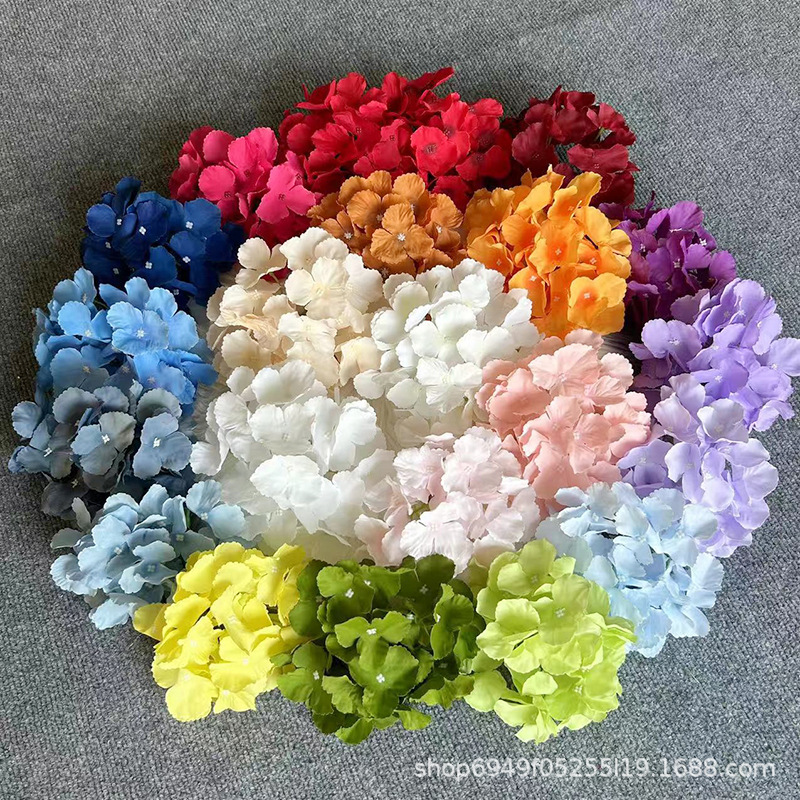 Artificial Hydrangea DIY Flower Heads with 27 Leaves for Wedding Backdrop Wall Decoration, Wedding Decoration, Photography, Fake Flower Arrangement Wholesale Flowers Artificial Hydrangea DIY Flower Heads with 27 Leaves for Wedding Backdrop Wall Decoration, Wedding Decoration, Photography, Fake Flower Arrangement Wholesale Flowers