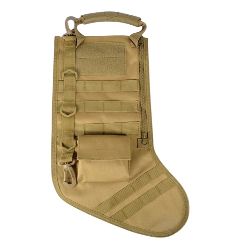 Bolsa de calcetines de Navidad tácticos de montaje MOLLE para exteriores