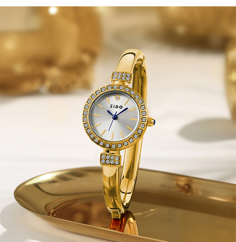 S012-gold shell white surface [single watch]