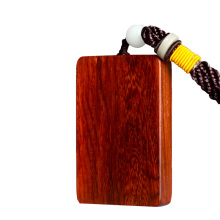 小叶紫檀无事牌平安牌忍字手把件车挂件黑檀木牌吊坠木料定 制刻