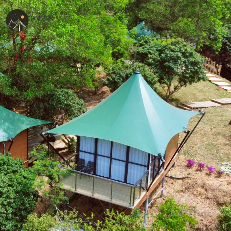 Camping al aire libre Residencia de lujo Hotel de lujo Camping Resorts Alojamiento de lujo Comida de lujo Cabana Ocio