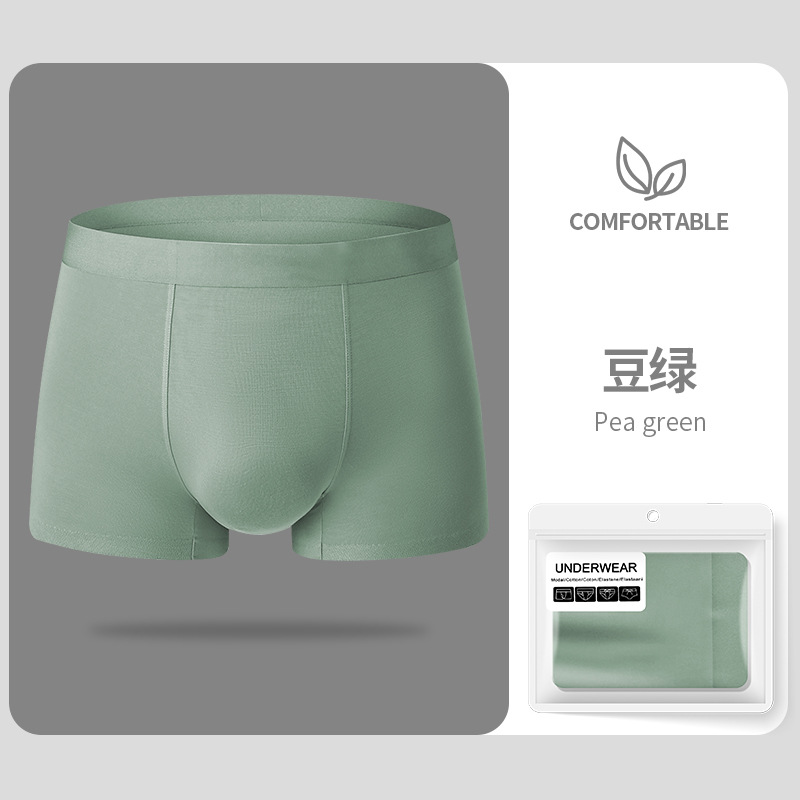 Modelo suave de hombre calzoncillos de hombre ventilador 50 Modelo ventilador hombre de ángulo plano cabeza de pantalones cortos de hombre