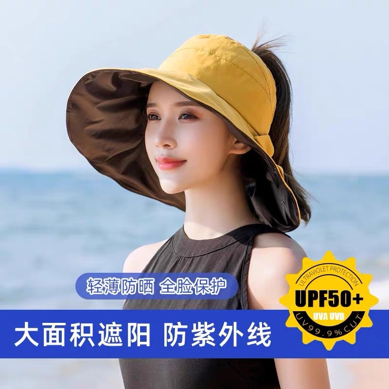 Sombrero de pescador de verano con protección solar y cinta decorativa – Venta al por mayor