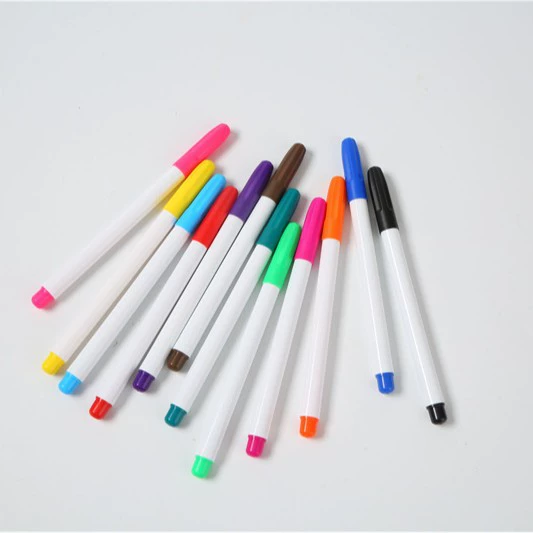 Цветная ручка для доски, стираемая на водной основе, студенческая кисть, многоразовые чернила, офисный студенческий маркер на водной основе с тонким кончиком