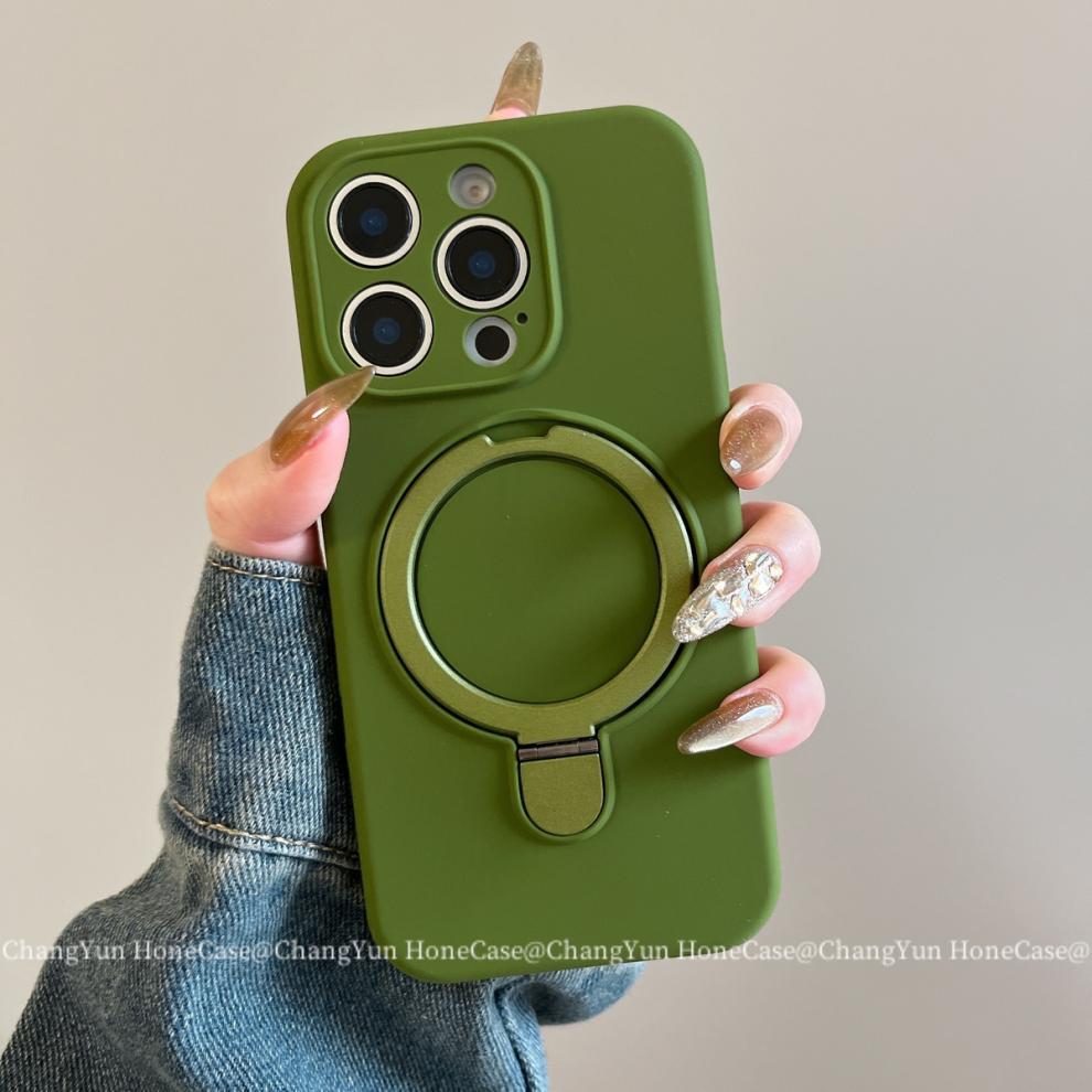 Magnetic Silicone Phone Case For Iphone 15 Pro 14 13 Shockproof_voghion.com
