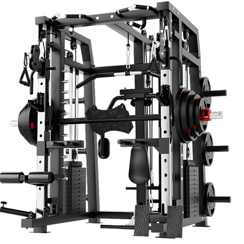 スミス マシン 総合トレーニング器具 フィットネス機器 フライングバード ラック ホーム用 スクワット プレスラック コンビネーションセット|undefined