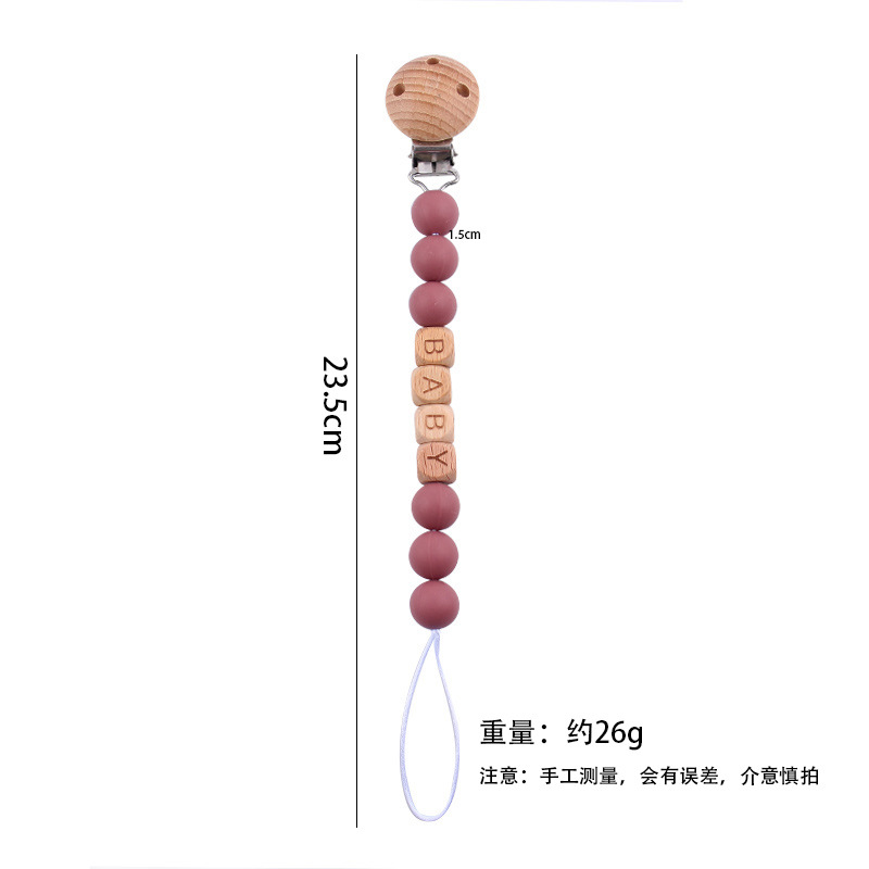 Nuevo nombre de bricolaje clip de chupete de haya de planeta creativo bebé calmante de silicona molar cadena de chupete anti