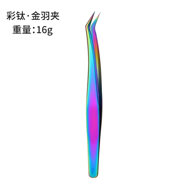 Gold Feather Clip Colored Titanium (Bulk)
