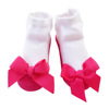 Children's brand cute lace autumn tights with bow for princess, socks, European style