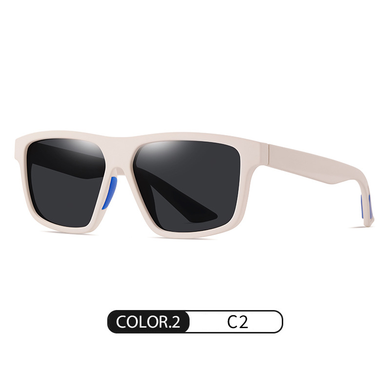Gafas de sol polarizadas para hombre de nuevo estilo S11109 Gafas de sol de caja cuadrada de colores de moda TR Gafas de sol de protección solar para exteriores