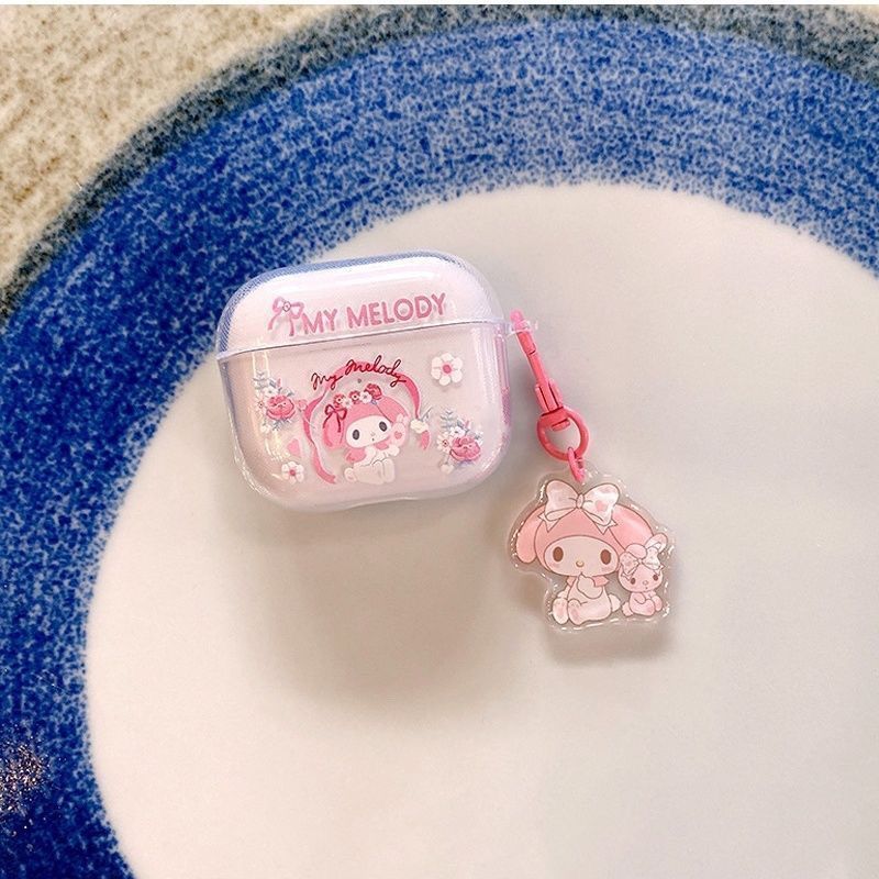 Flores Melody para Apple Airpods 4 generación de estuche Bluetooth Airpod Pro 3 / 2 auriculares 5 generación
