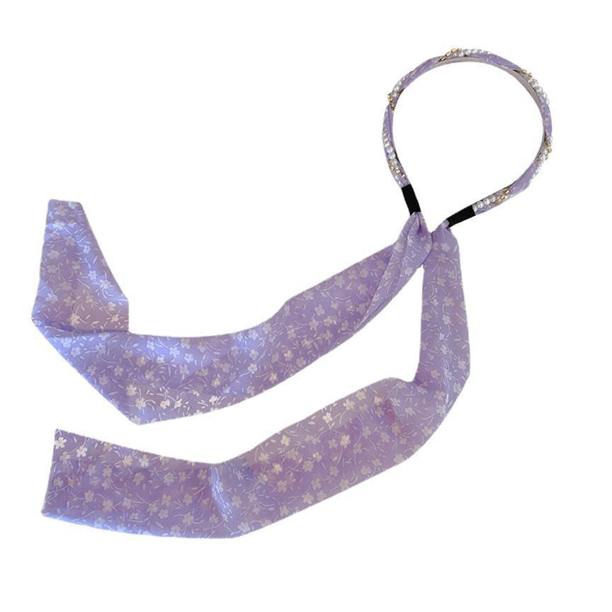 Xiangfei amantes de la tela accesorios para el cabello de alta apariencia de una sola pieza cinta de la diadema de perlas de Corea banda de pelo horquilla de hadas