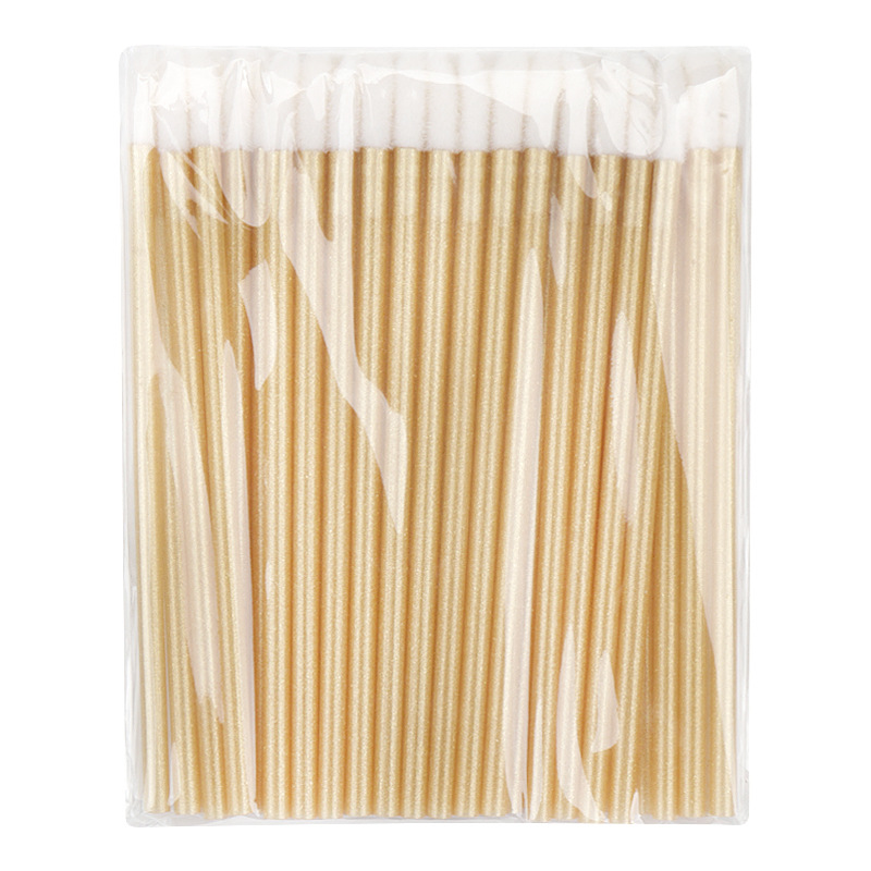 Pincel labial desechable 50/paquete, pincel para sombra de ojos flocado, pincel para base, pincel de maquillaje multifuncional, herramientas de maquillaje al por mayor